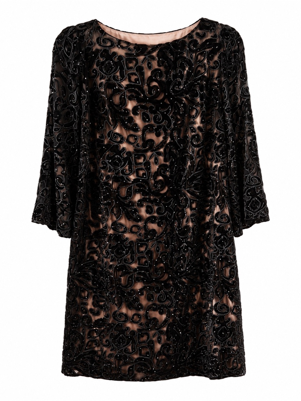 Alice + Olivia Riska Beaded Burnout Velvet Cocktail Dress NWT Size 2